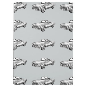 Mercedes Benz 280 SL Cabrio Illustration Klemmbrett