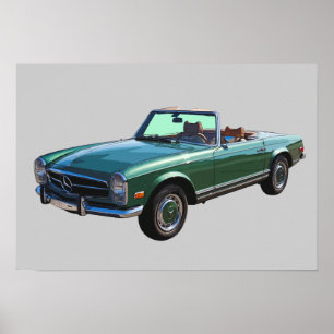 Mercedes Benz 280 SL Cabrio Poster