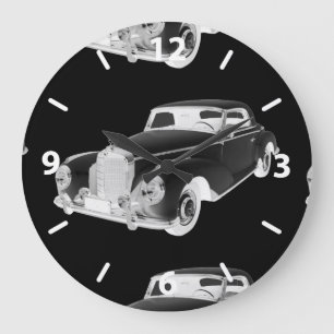 Mercedes Benz 300 Luxus Auto Art Große Wanduhr