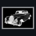 Mercedes Benz 300 Luxus Auto Art Poster<br><div class="desc">Schwarz-Weiß Mercedes Benz 300 klassische Autokunst.</div>