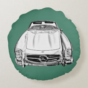 Mercedes Benz 300 SL Cabriolet Rundes Kissen