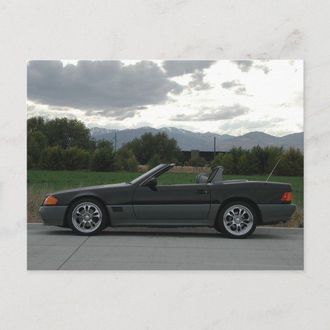 Mercedes-Benz 500 SL Roadster Postkarte (Vorderseite)