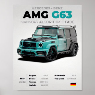 Mercedes-Benz AMG G63 MANSORY Algorithmic Fade Ext Poster