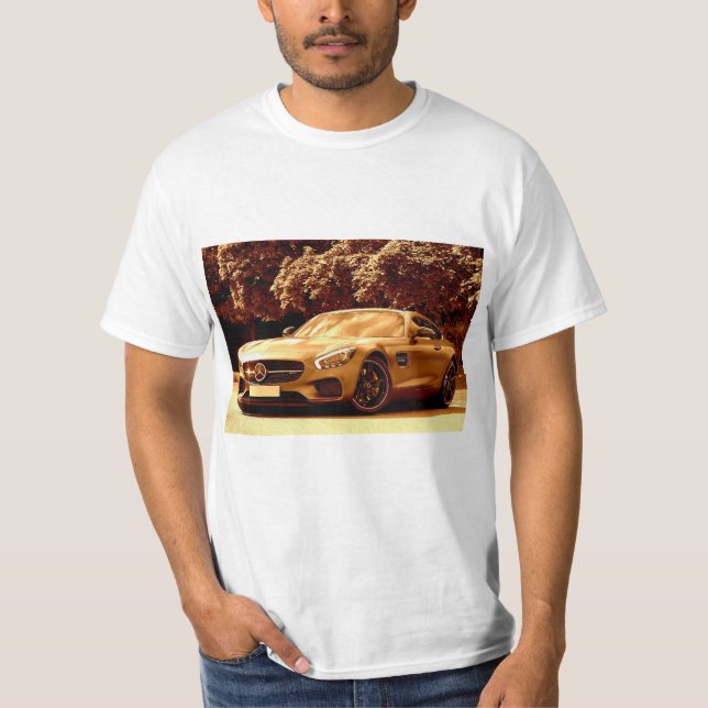 Mercedes Benz Auto Autofahrer in Shirt (Vorderseite)