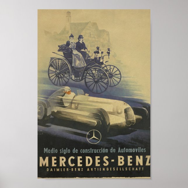 Mercedes-Benz Oldtimer  Poster (Vorne)