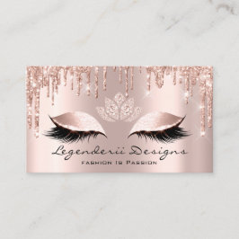 Mercedes Fashion Eyelash Lashes Glitzer Lotus Visitenkarte