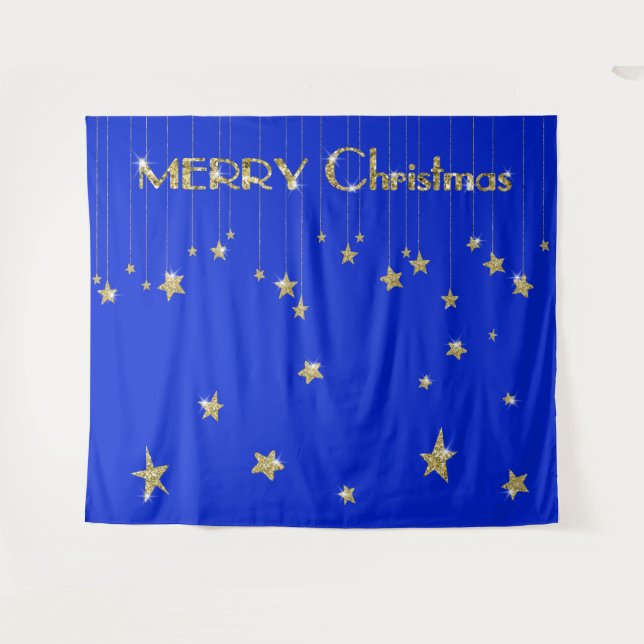 Mercedes Gold Blue Foto Stand Wandteppich (Vorderseite (Horizontal))
