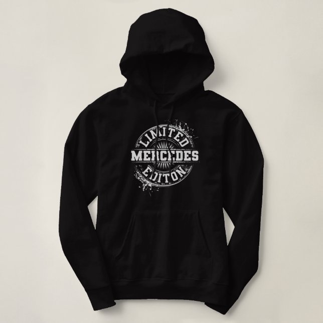 MERCEDES Limited Edition Funny Personalisiert Name Hoodie (Design vorne)