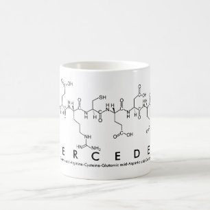 Mercedes-Peptidnamen-Tasse Kaffeetasse