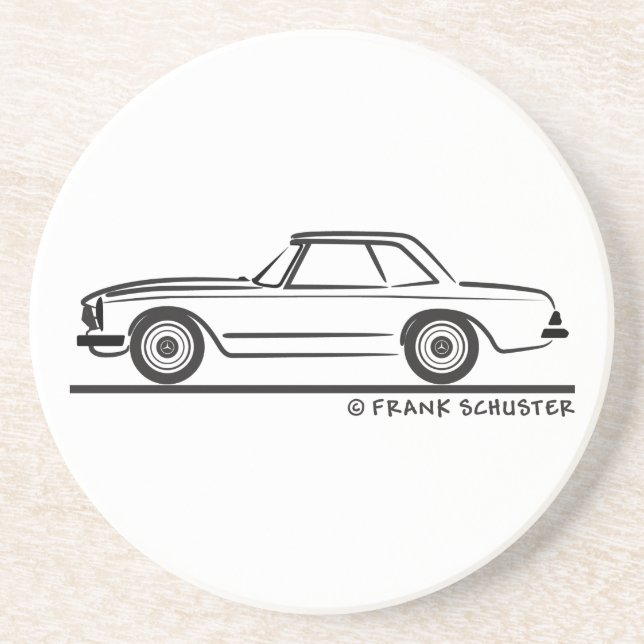 Mercedes SL Pagoda Hardtop Getränkeuntersetzer (Vorne)