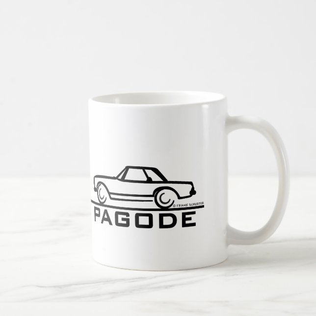 Mercedes SL Pagode mit Skript Kaffeetasse (Rechts)