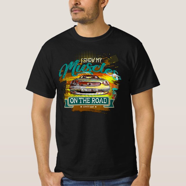 Mercedes SLK R 170 - Ich zeige meine Muskeln auf d T-Shirt (Vorderseite)