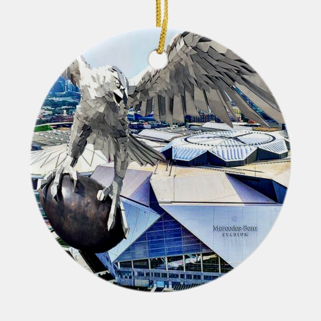 Mercedes-Stadion, Atlanta, Weihnachtsschmuck (Vorne)