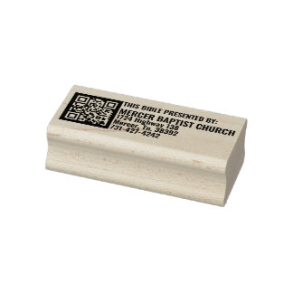Mercer Baptist Church Wood Art Briefmarke Gummistempel