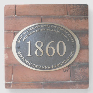 Mercer Williams Carriage House Sign, Savannah Steinuntersetzer