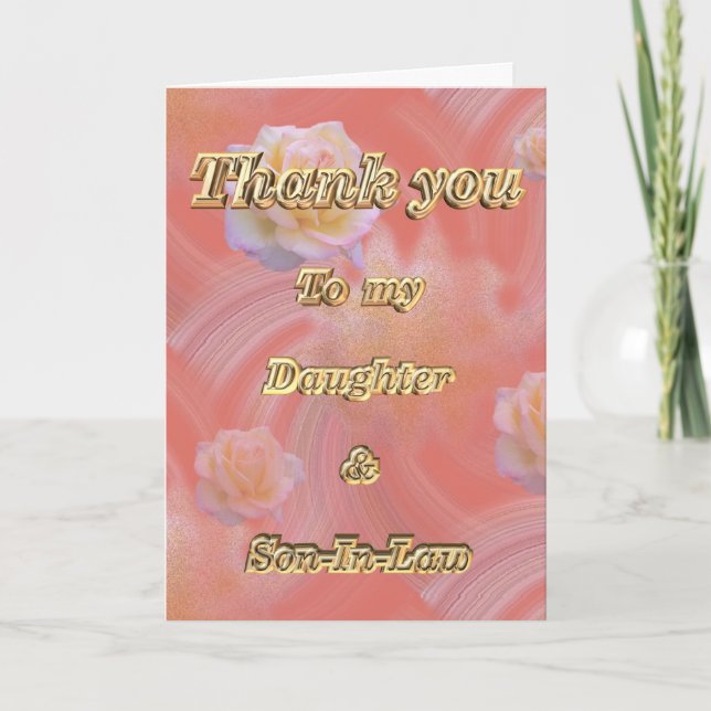 Merci à la fille et l'appréciation du gendre (Devant)