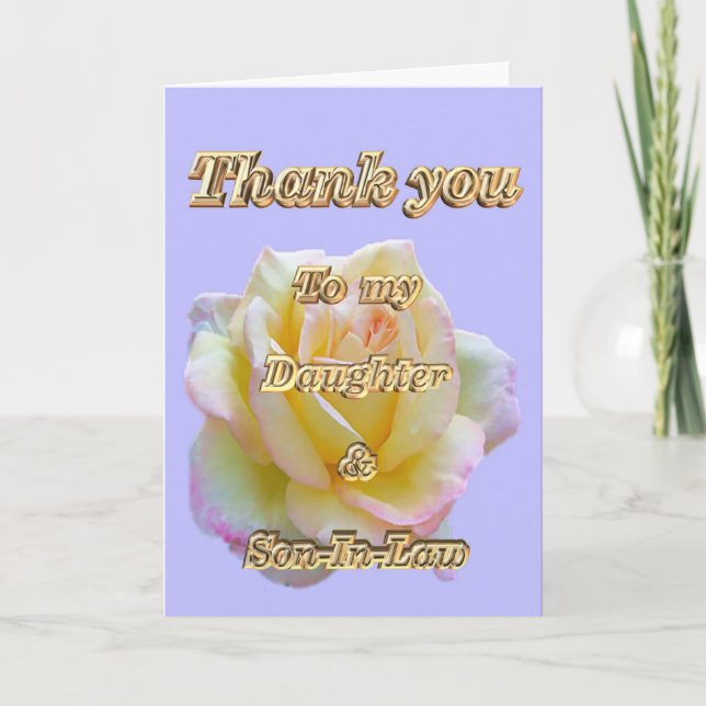 Merci à la fille et l'appréciation du gendre (Devant)