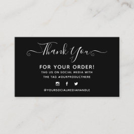 merci à l'élégant carte de visite