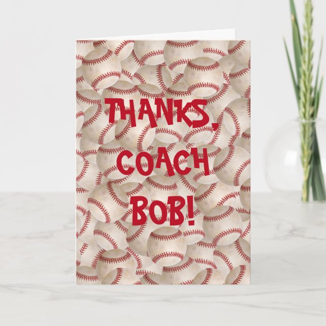 Merci à l'entraîneur de base-ball (Devant)