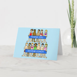 Merci à l'entraîneur de plongée