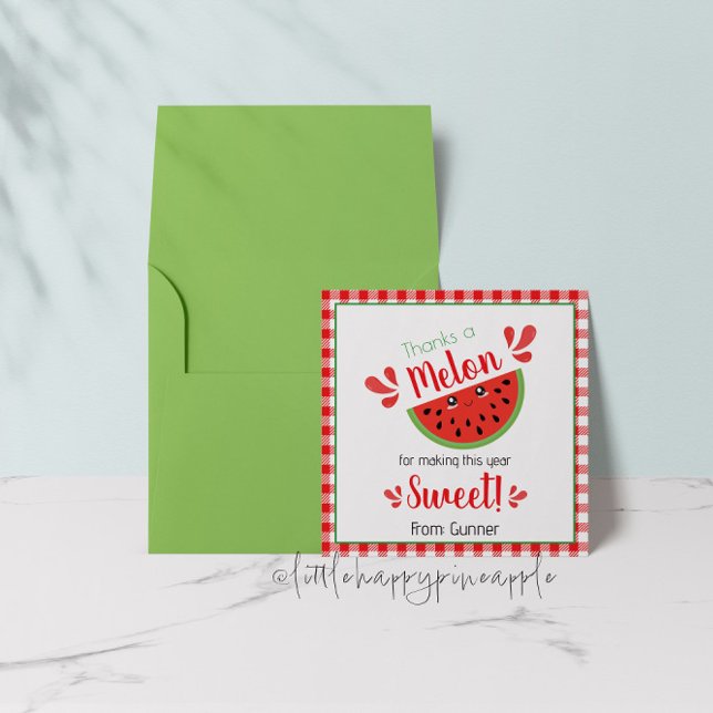 Merci à Melon Carte de remerciements (Créateur téléchargé)