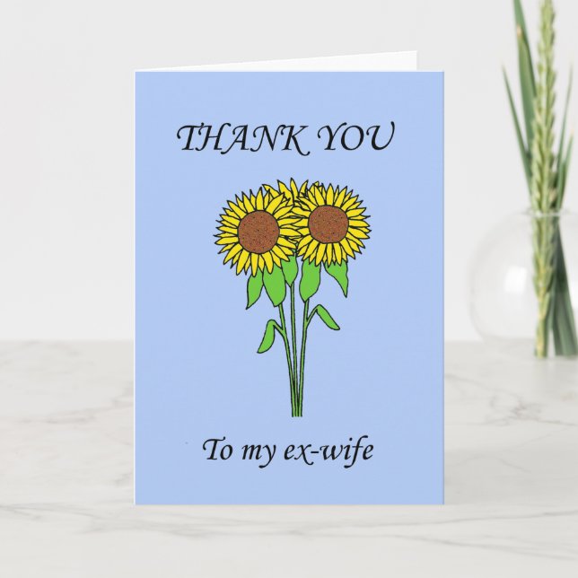 Merci à mes ex-femmes tournesols (Devant)