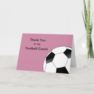 Merci à mon entraîneur de football et de football