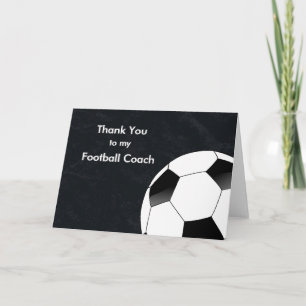 Merci à mon entraîneur de football et de football