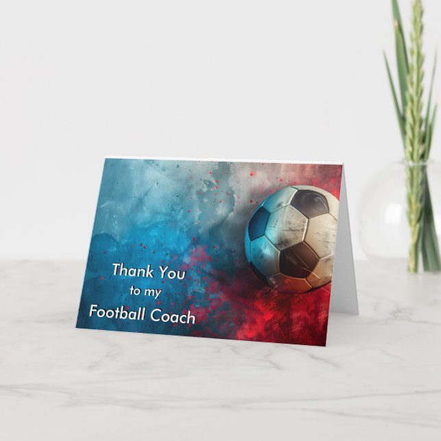 Merci à mon entraîneur de football et de football (Devant)