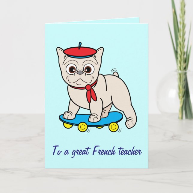 Merci à Mon professeur de français (Devant)