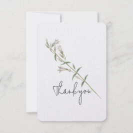 Merci à tige de fleur blanche