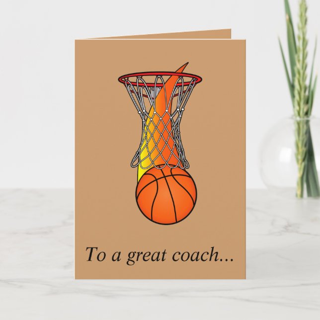 Merci à un entraîneur de basket-ball pour une gran (Devant)