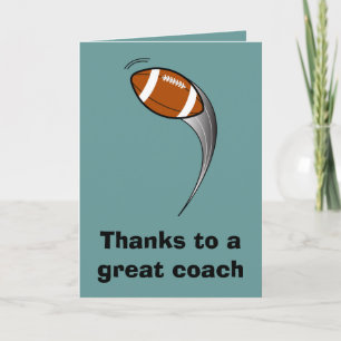 Merci à un excellent entraîneur de football