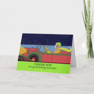 Merci à un instructeur de conduite, Voiture Vintag