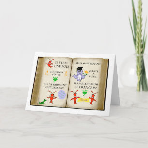 Merci à un professeur de français