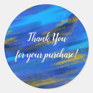 Merci Abstrait pour votre autocollant d'achat
