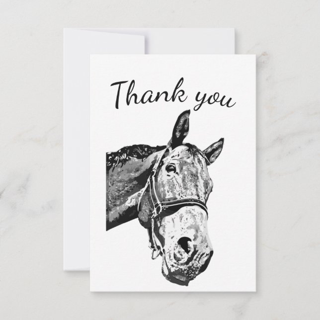 Merci Amusant Curious Horse ferme animal (Devant)