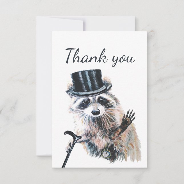 Merci Amusants Raccoon officiel Humour animal (Devant)