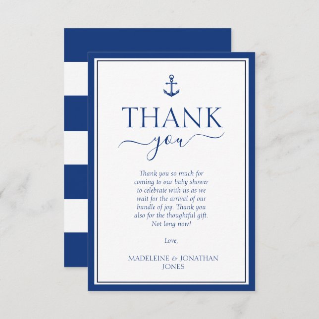 Merci Ancre bleu marine (Devant / Derrière)