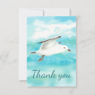 Merci Aquarelle Mouette mouette Oiseau Animal