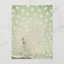 Merci | Art japonais | Carte postale Peacock