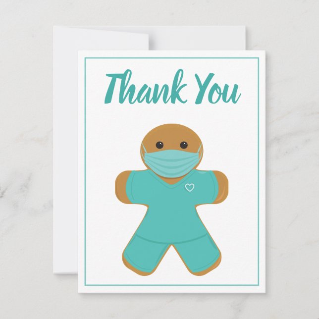 Merci au boulanger en pain d'épice médecin infirmi (Devant)