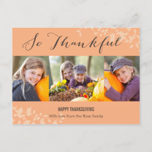 Merci au Carte photo de Thanksgiving