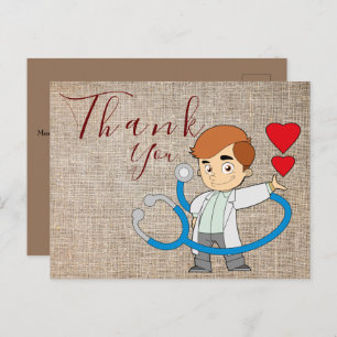 Merci au médecin Carte postale