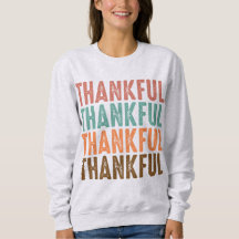 Merci au Sweatshirt de Thanksgiving