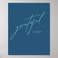 merci aujourd'hui. Poster et impression