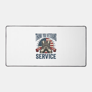 Merci aux vétérans Bottes patriotiques Design vint