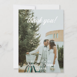 Merci avec amour et joie Photo personnalisée Maria