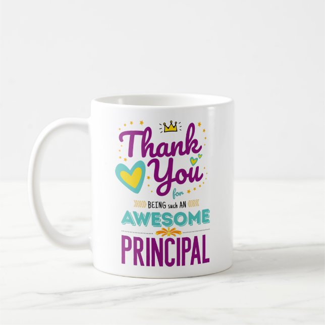 Merci Awome Principal café Mug (Gauche)