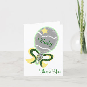 Merci Baby shower Élégant bétail